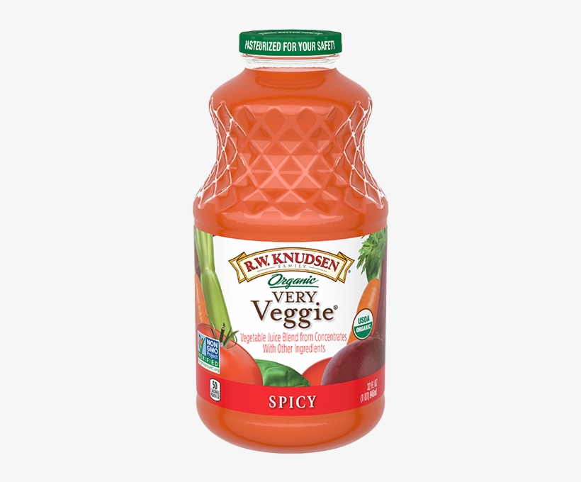 Very Veggie Spicy Organic - R.w. Knudsen - Organic Juice Low Sodium ...