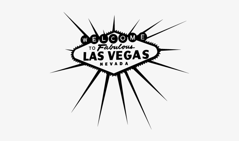 Vector Las Vegas Sign On Transparent Background. Royalty Free SVG
