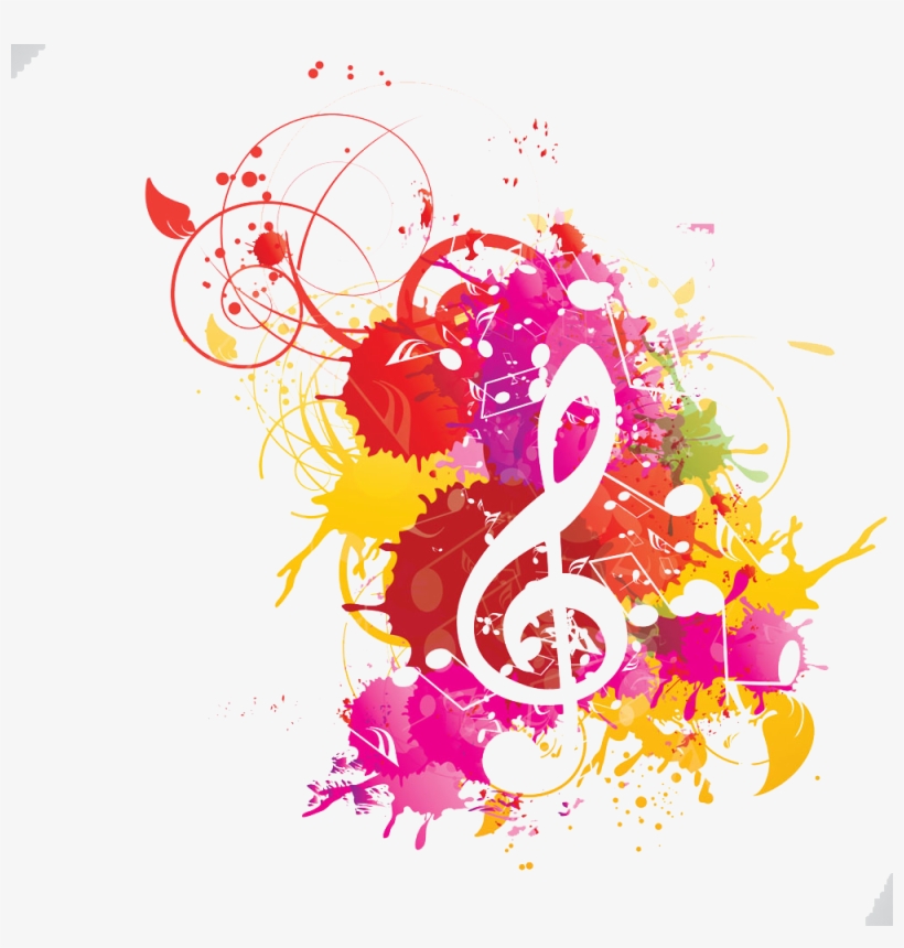 Musical Note Watercolor Painting Musical Notation - Watercolor Music ...