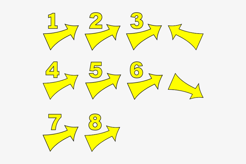 Arrow Cursor Move - Number Pad Notation Anime Fighters - Free Transparent  PNG Download - PNGkey