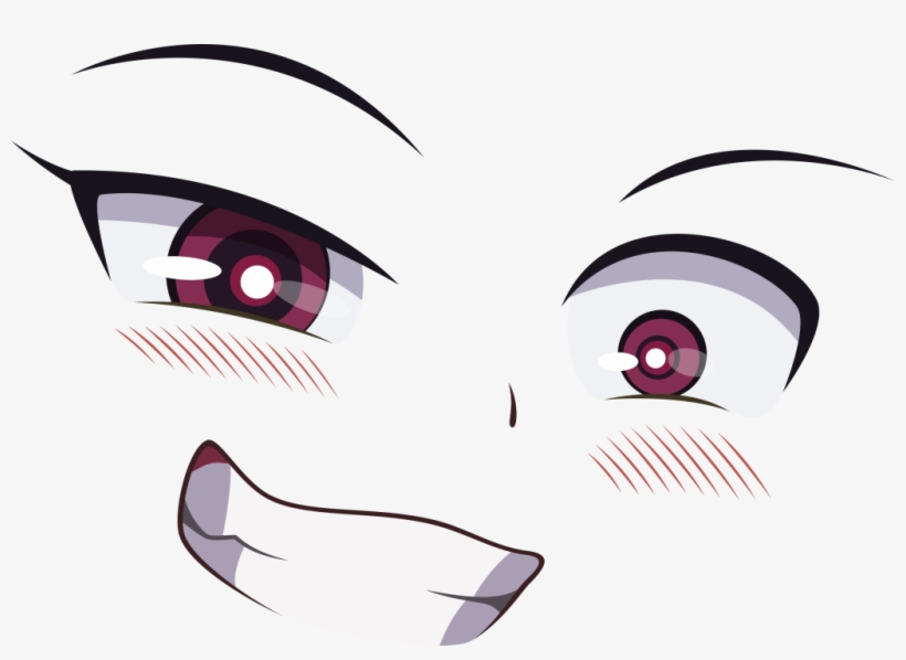 Anime Face Template Smug Please Don T Bully Me Nagatoro Anime Eyes And Blush Free Transparent Png Download Pngkey - anime roblox face decals
