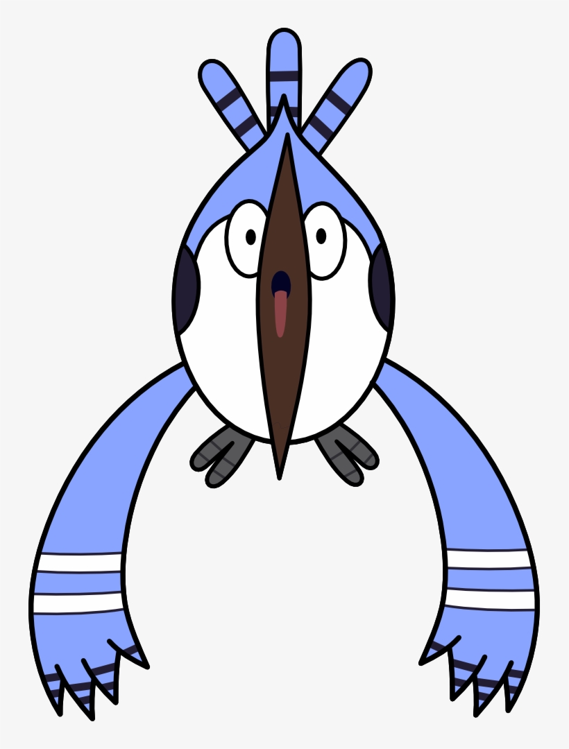 Mordecai Super Skate By Karlix The Wiz On Clipart Library - Blue Jay ...