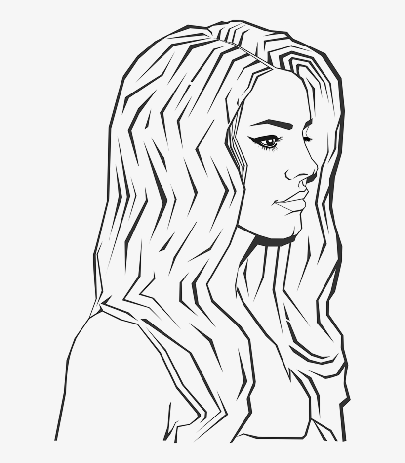 Lana Del Rey Vector Portrait - Lana Del Rey Vector - Free Transparent ...