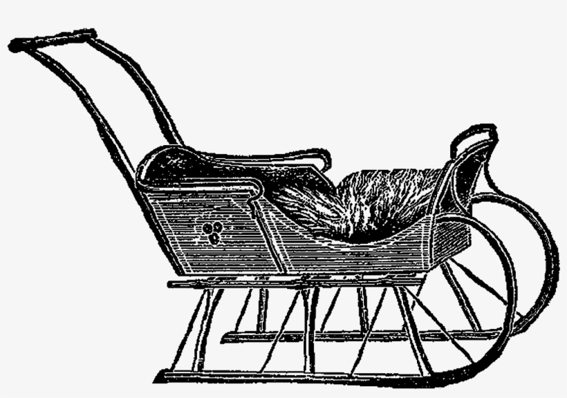 Vintage Wood Cutter Sleigh - Clip Art - Free Transparent PNG Download ...