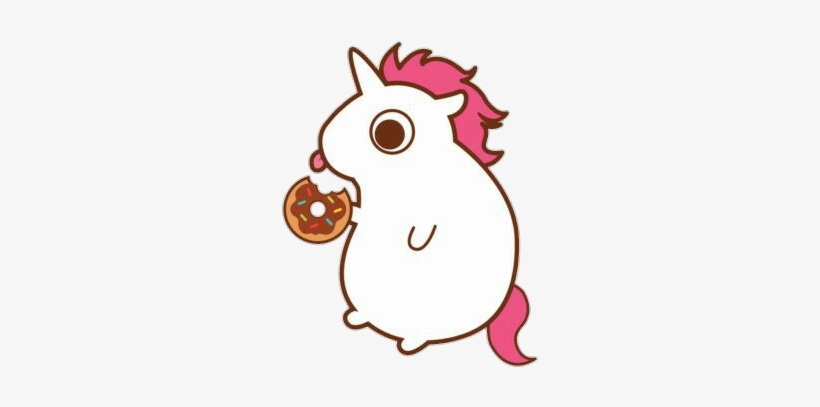 Clip Donut Eat Tumblr Sticker Unicorn With A Donut Free Transparent Png Download Pngkey - tumblr alien roblox