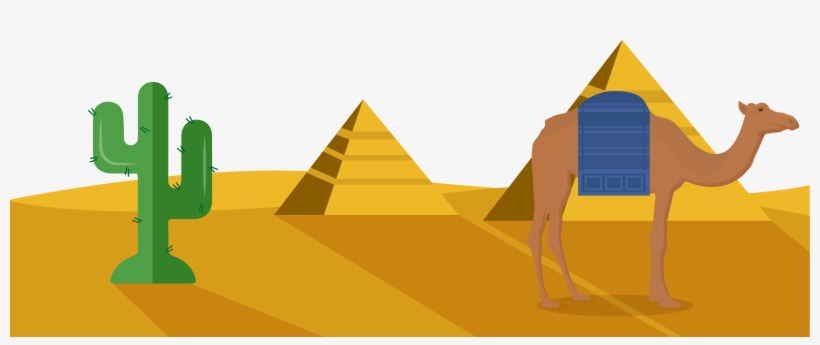 Egyptian Pyramids Cartoon Drawing Piramides De Egipto Animadas Free Transparent Png Download Pngkey