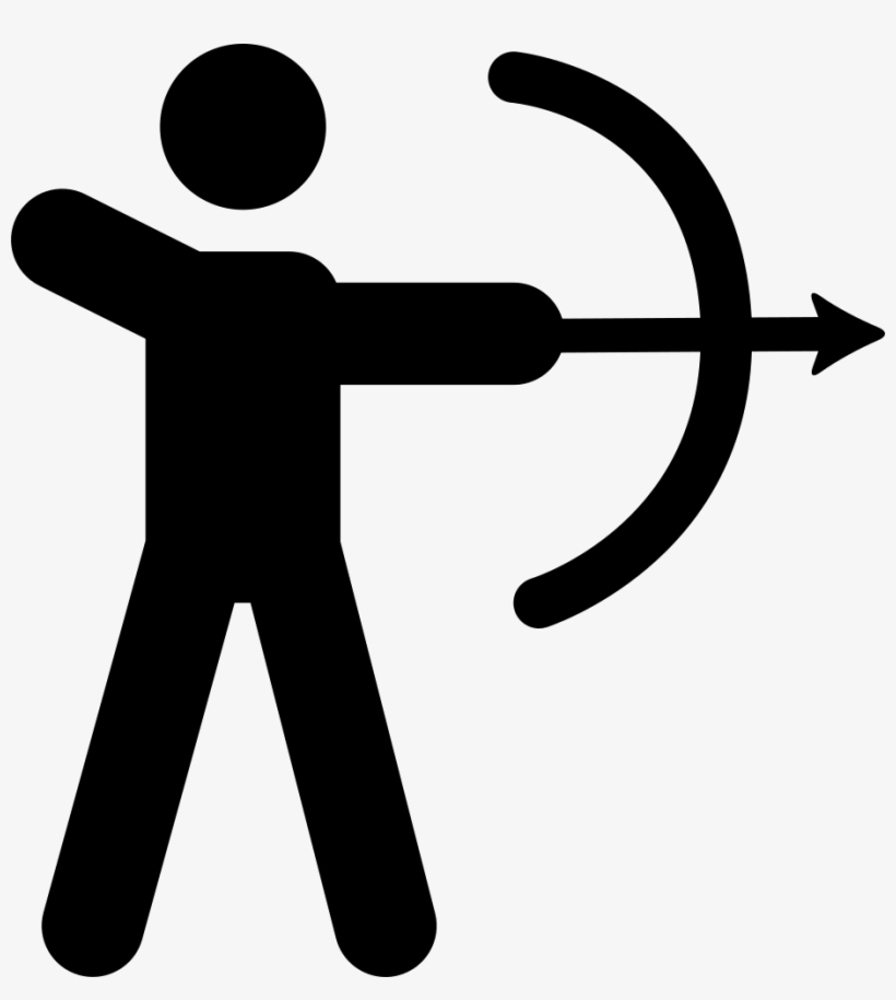 Download Png File Svg Stickman With Bow And Arrow Free Transparent Png Download Pngkey