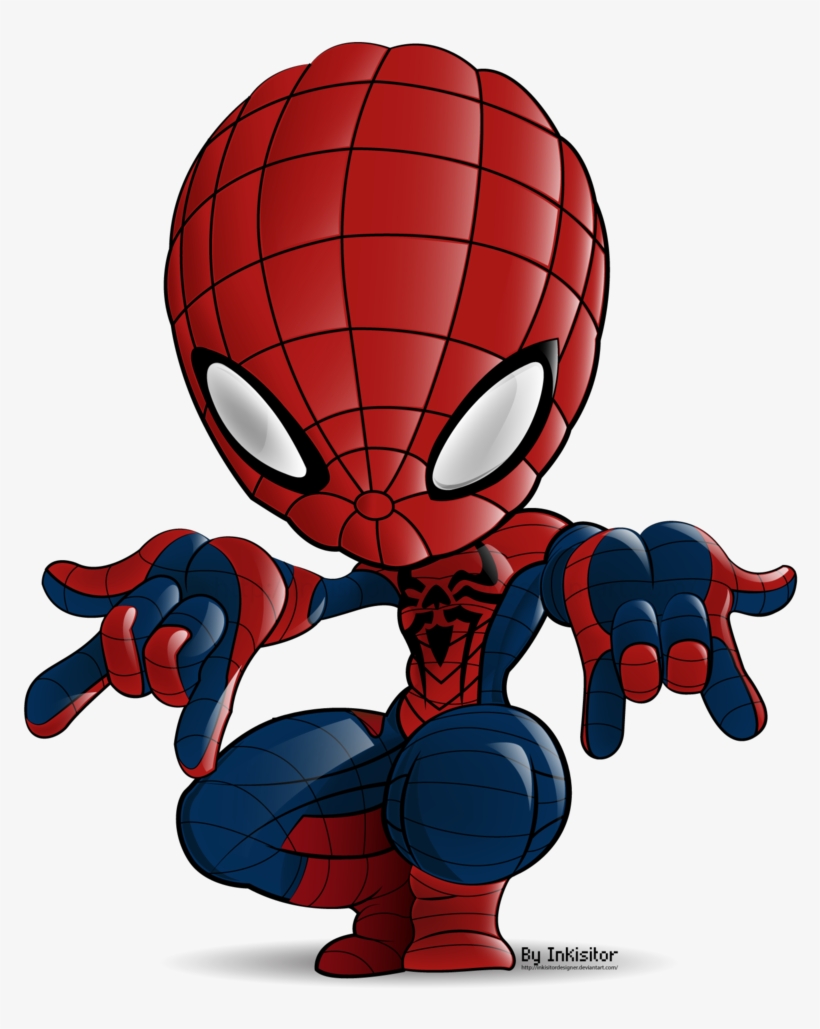 Big Head Spiderman Spiderman Symbiote, Chibi Spiderman, - Spiderman 3d ...
