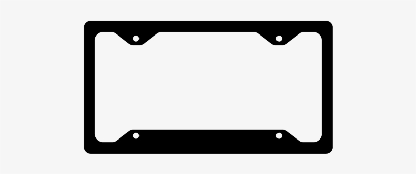 Rainbow License Plate Frame - Free Transparent Png Download - Pngkey