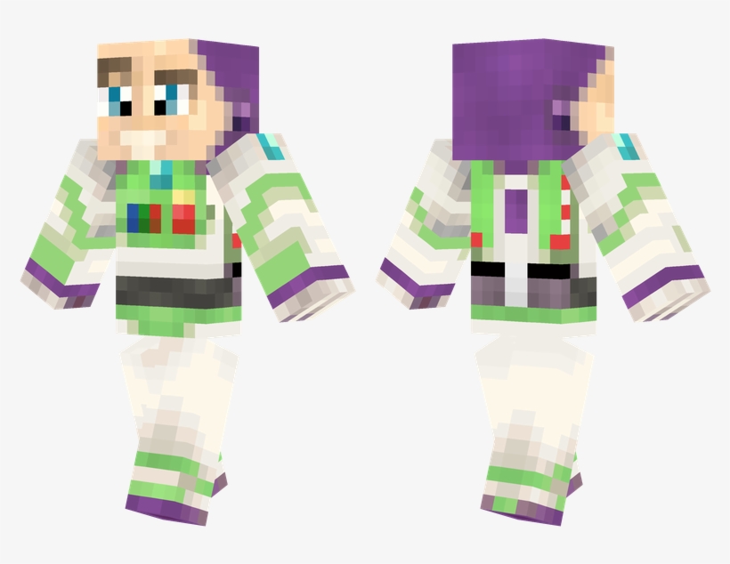 Buzz Lightyear - Woody Toy Story Minecraft Skin, transparent png #2140511