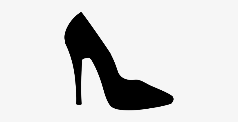 Shoe Stiletto High Heels Black Silhouette - High Heel Silhouette - Free