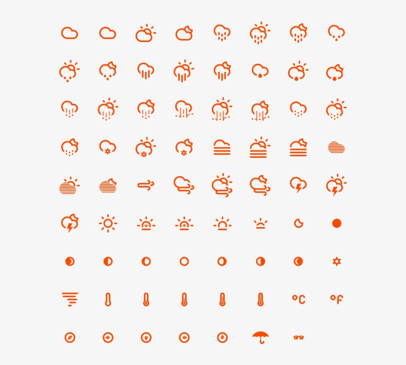 Climacons, 75 Free Weather Icons - Weather Icons Ttf, transparent png #2197566