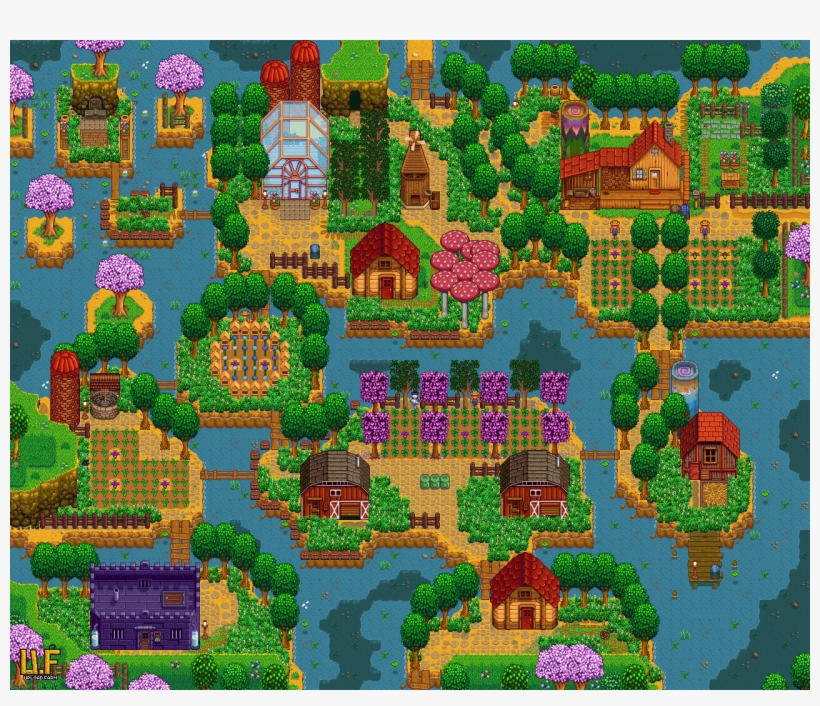 Riverland Map In Stardew Valley - Stardew Valley Riverland ...