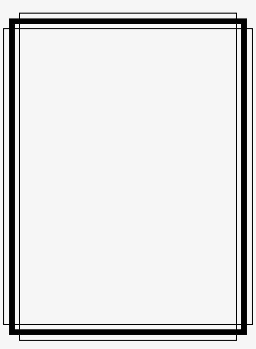 Border 6 By @Arvin61r58, Simple Black And White Border, On @openclipart