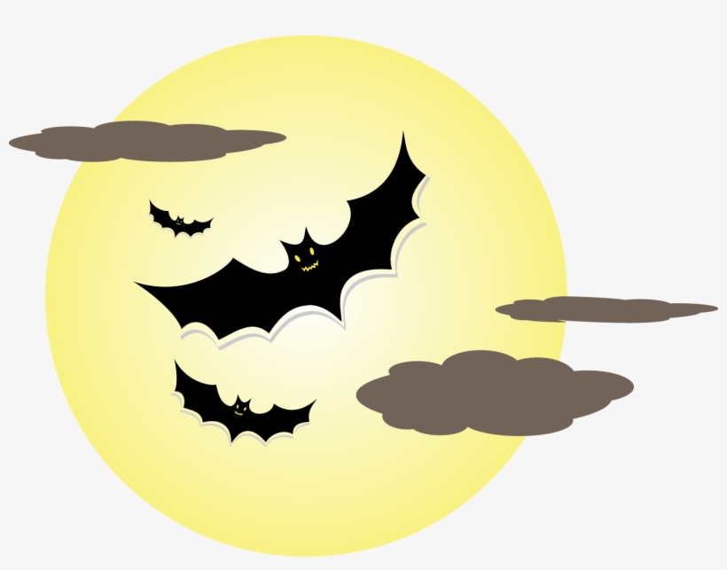 Halloween Transparent Full Moon Cartoon - Transparent Full Moon Clipart