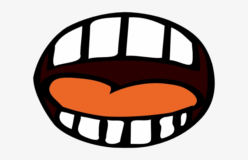 Cartoon Mouth Orange Tongue Scared Mouth Clipart Free Transparent