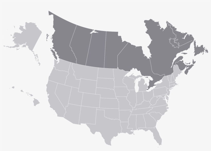 Editable North America Map