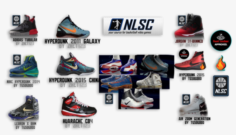 Nlsc Shoe Vault - Nba 2k14 Shoes Update 2017 - Free Transparent PNG ...