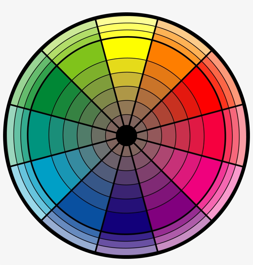 570 Kb - Cmyk Color Wheel, transparent png #2264979