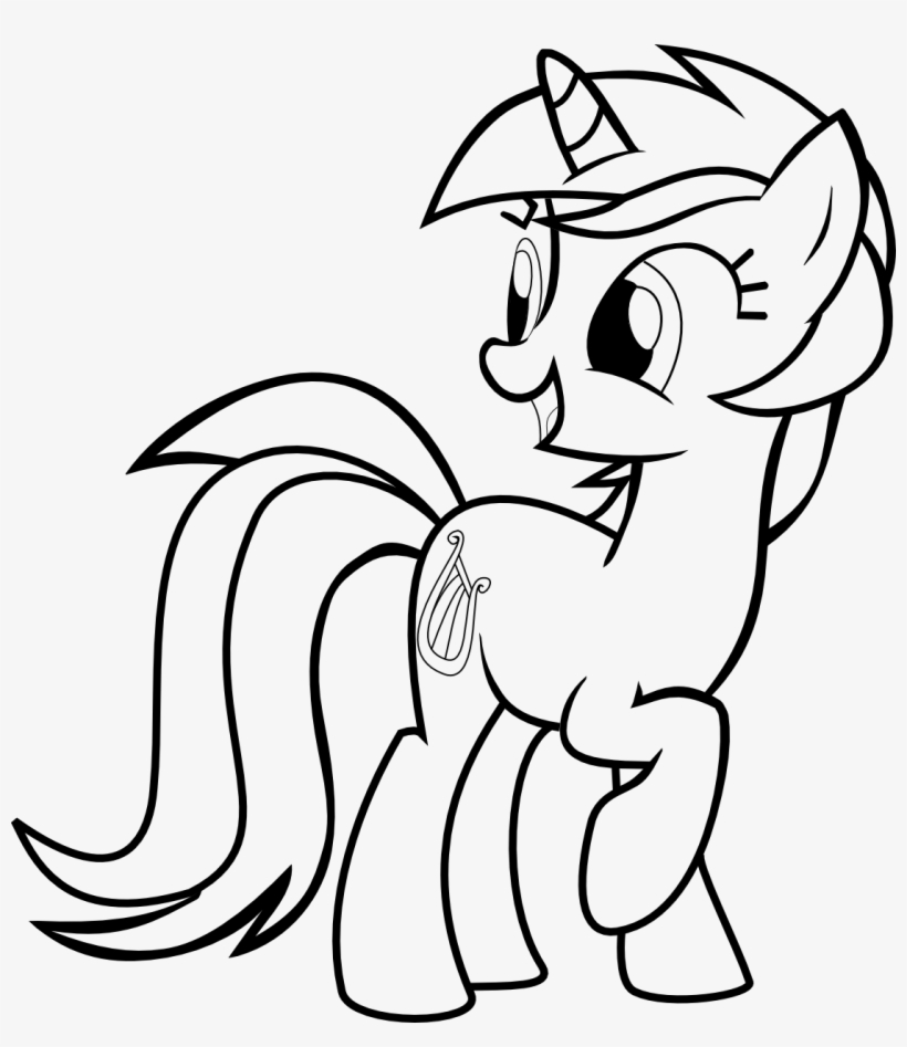 Download My Little Pony Coloring Derpy - My Little Pony Coloring Lyra - Free Transparent PNG Download ...