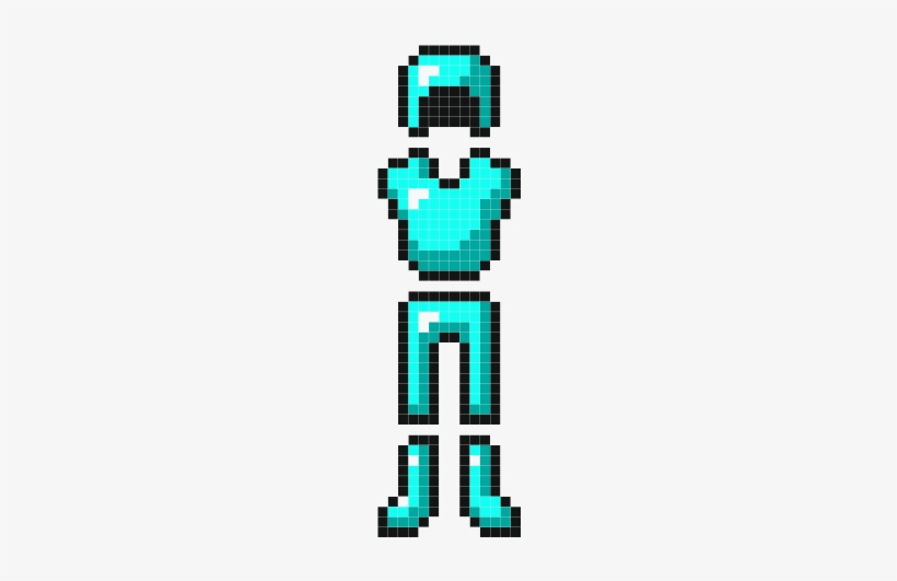 Minecraft Coloring Pages Steve Diamond Armor Minecraft Armor Pixel Free Transparent Png Download Pngkey