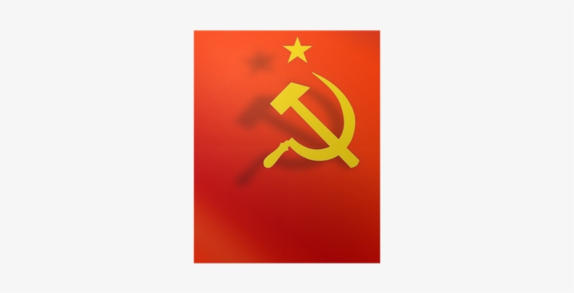 Cccp Symbols, Hammer And Sickle Poster • Pixers® • - Hammer And Sickle Cccp, transparent png #236000