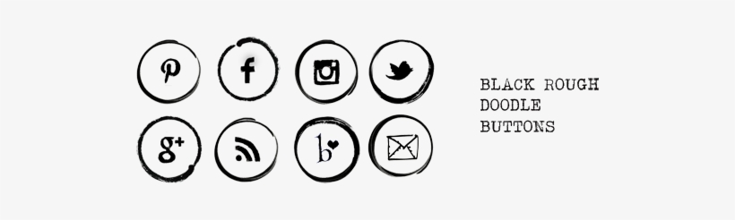 Free Social Media Buttons - Social Media Icons Doodle, transparent png #2316641