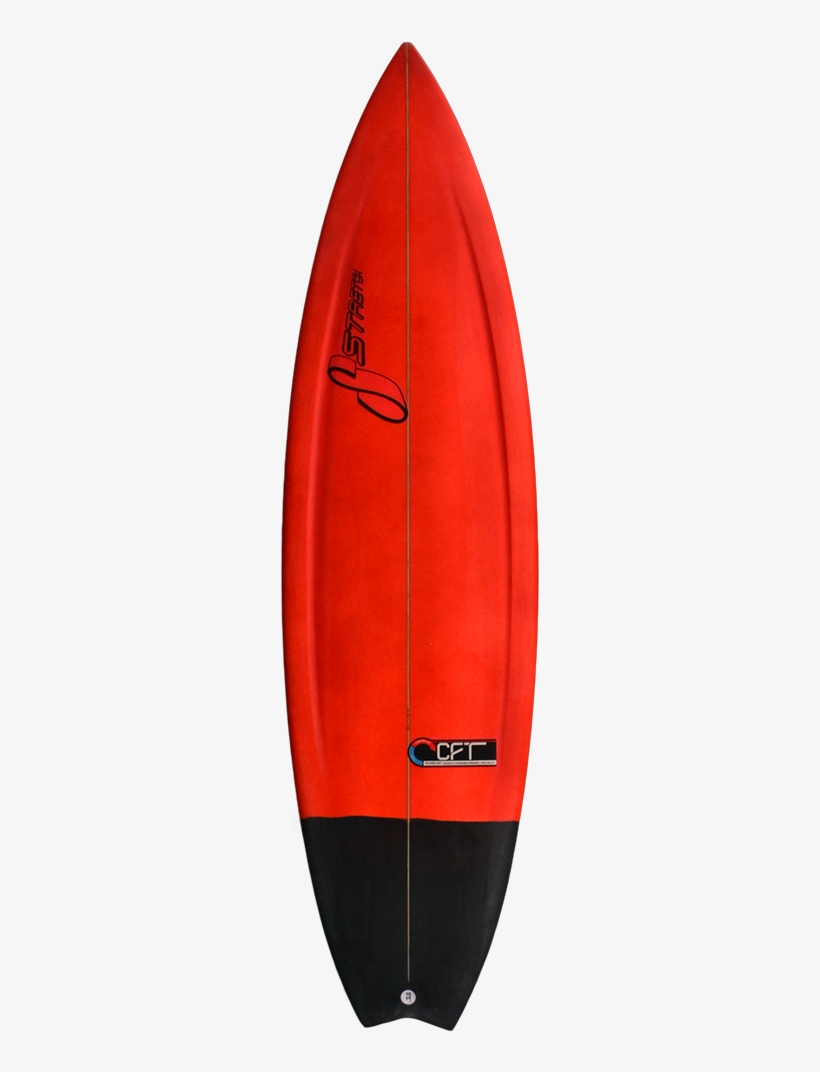 black and red surfboard