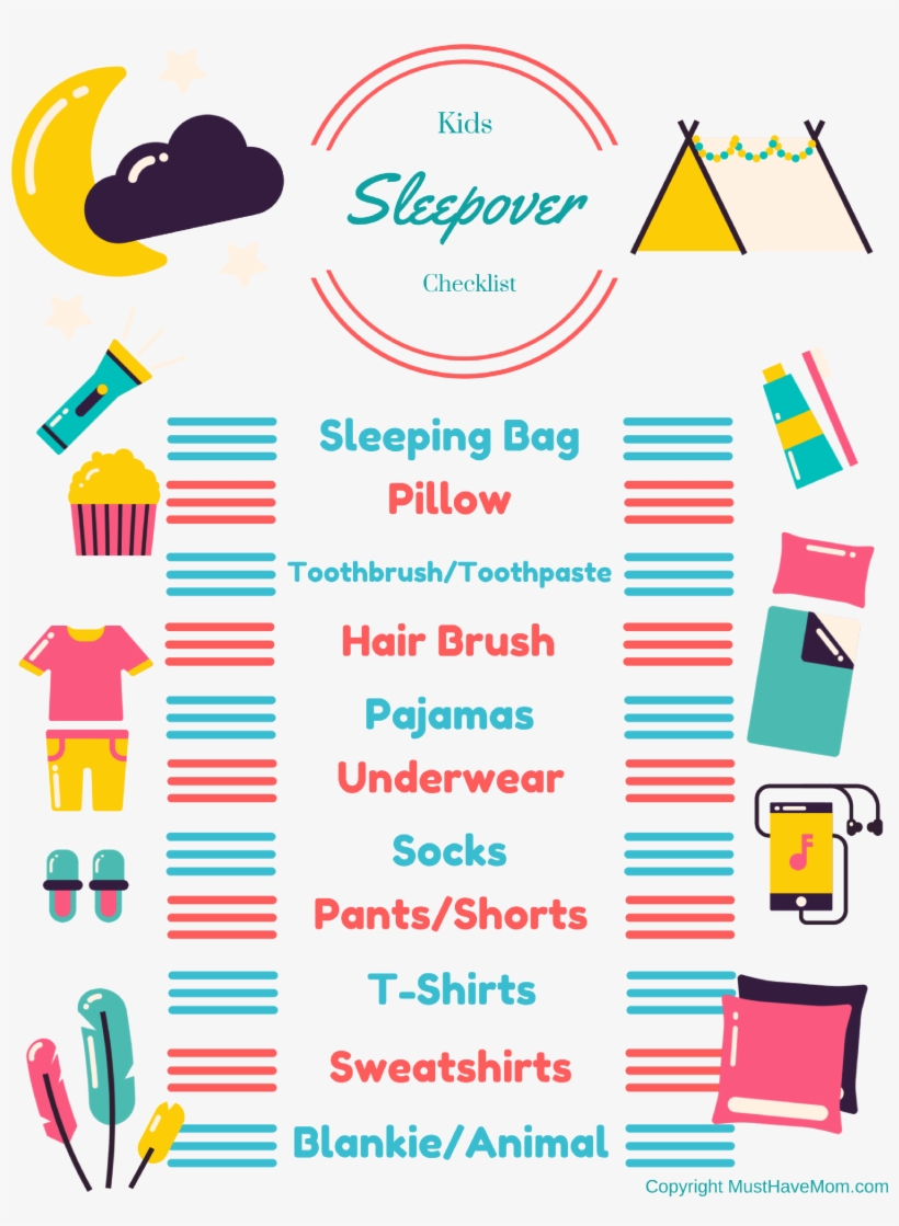 Printable Sleepover Checklist