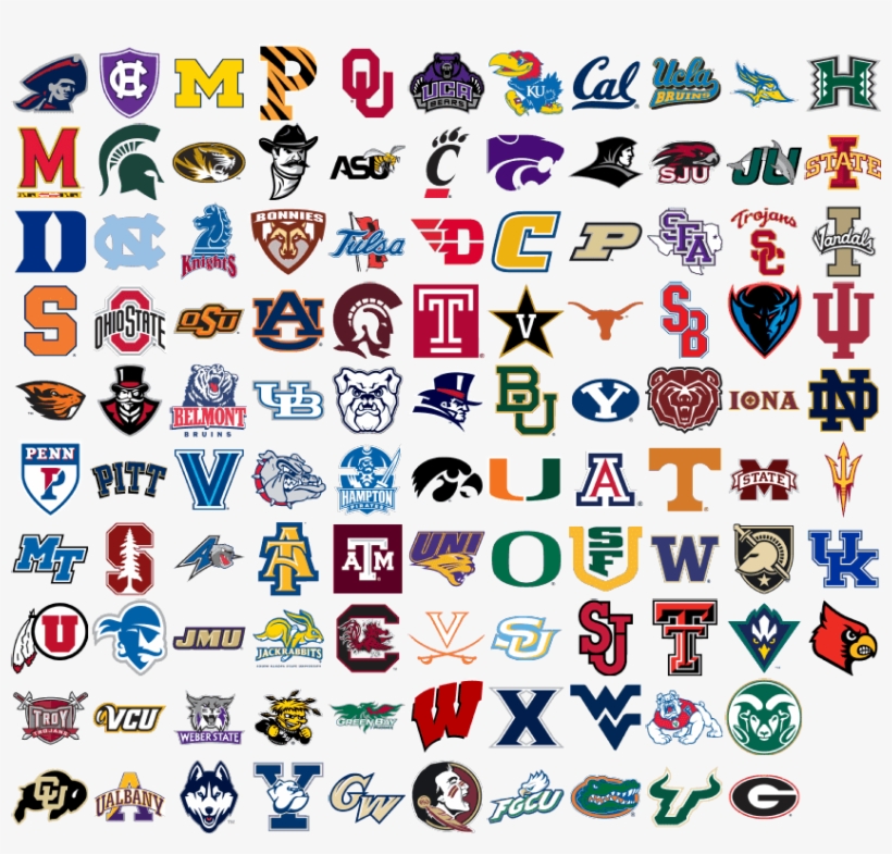 March Madness - 2017 Ncaa Tournament Team Logos - Free Transparent PNG ...