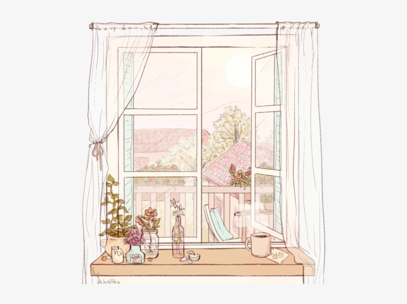 open window drawing