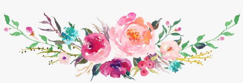 Flower Bouquet - Watercolor Bouquet Transparent Png - Free Transparent ...