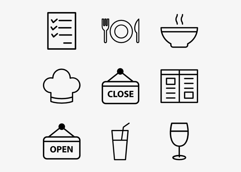 Restaurant - Clothes Icons - Free Transparent PNG Download - PNGkey