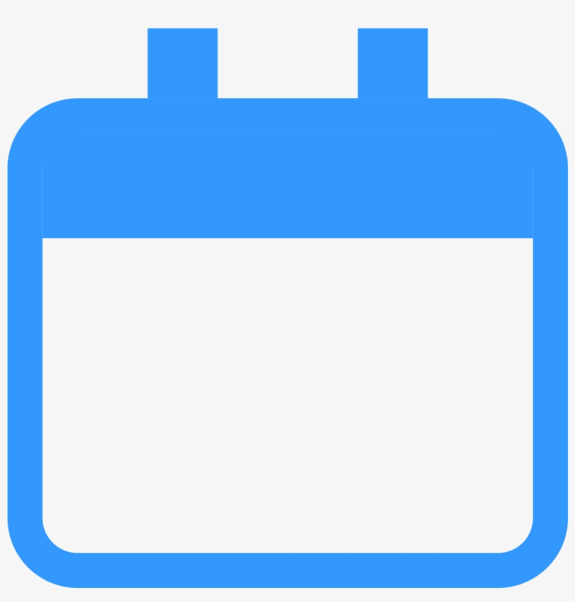 Calendar Blank Png Blue Calendar Icon Png Free Transparent PNG