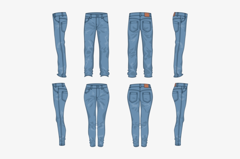 Blue Jeans Vector - Calça Vetor - Free Transparent PNG Download - PNGkey