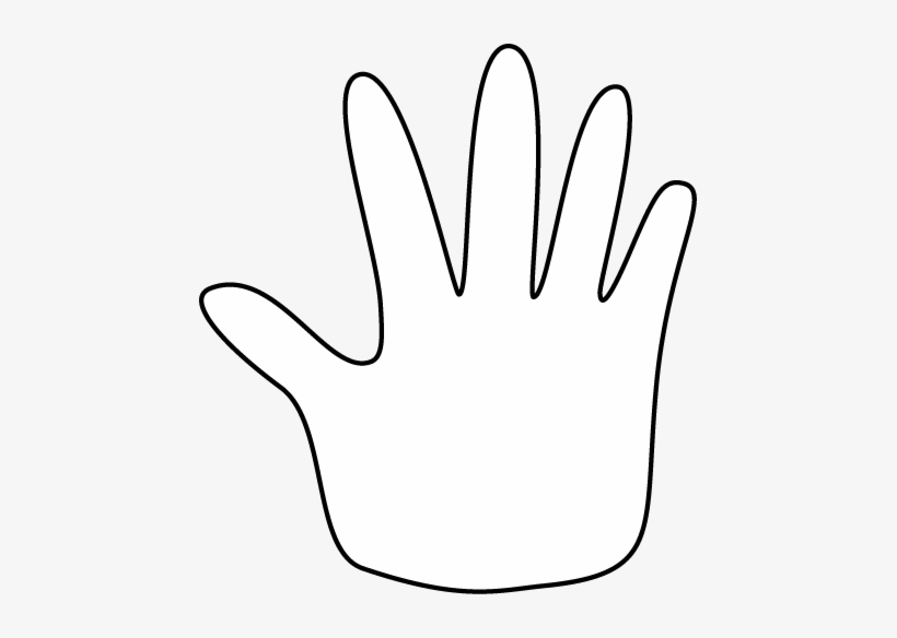 Hand Outline Clip Art - White Hand Clip Art - Free Transparent PNG ...