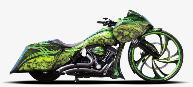 Green - Ballistic Cycles Bagger, transparent png #2572745