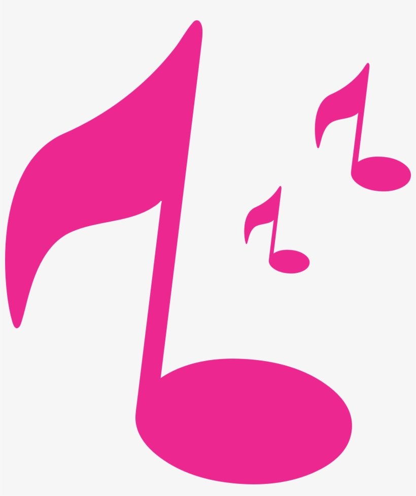 Pink Music Notes Clip Art