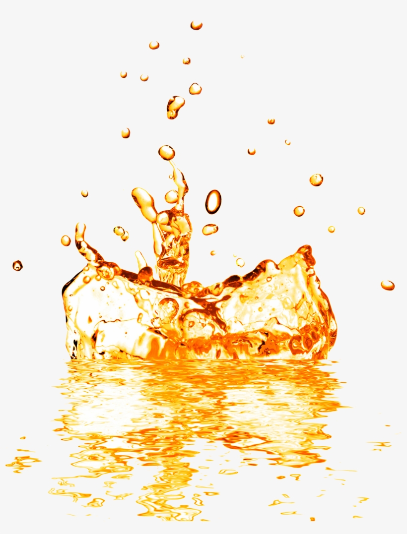 Fruit Splash Png - Juice Splash Orange Water Png, transparent png #2597367