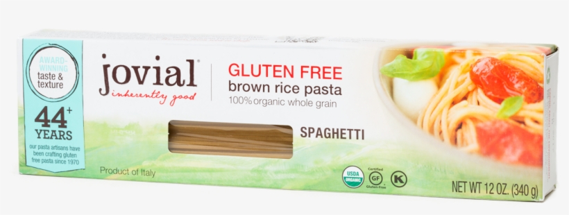 Jovial, Brown Rice Pasta, Spaghetti, 12 Oz Pack Of, transparent png #262779