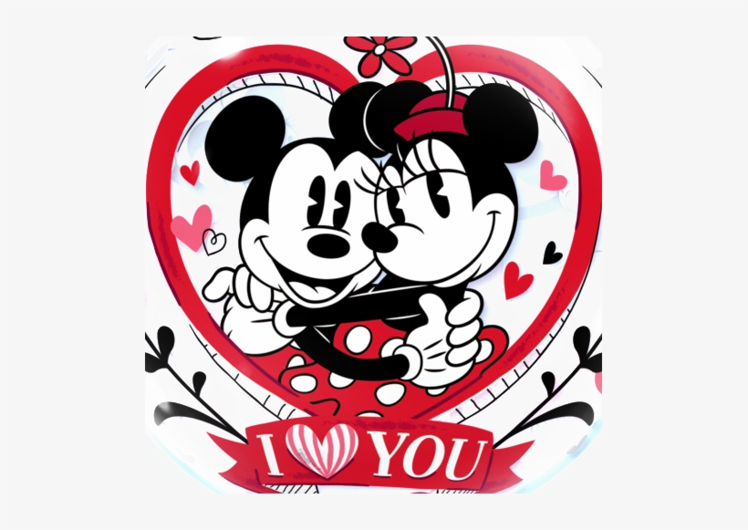 Mickey & Minnie Mouse Love Bubble Balloon - Mickey And Minnie Mouse, transparent png #268315