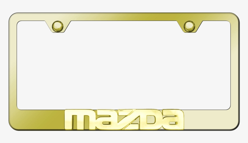 Download Au Tomotive Gold Mazda 3d Name Gold On Gold Frame Au Tomotive Gold Gf Maz Gg Maz Free Transparent Png Download Pngkey