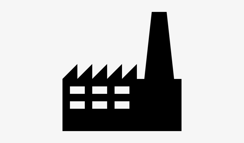Factory Building Vector - Factory Icon Vector Png - Free Transparent