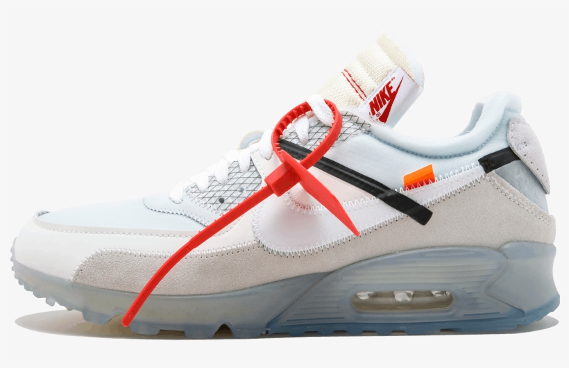 Nike Air Max 90 X Off White Air Max 90 Off White Free Transparent Png Download Pngkey