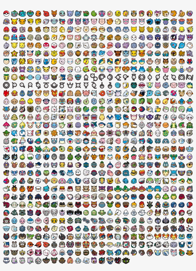 Click For Full Sized Image Small Pokemon Icons Pokemon Icons Free Transparent Png Download Pngkey