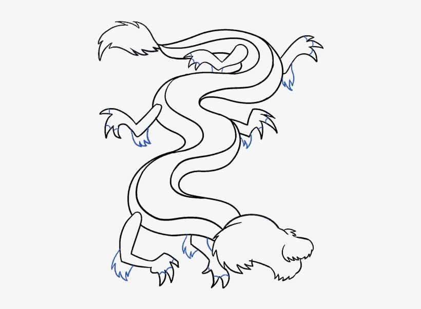 How To Draw A Chinese Dragon Drawing Free Transparent Png