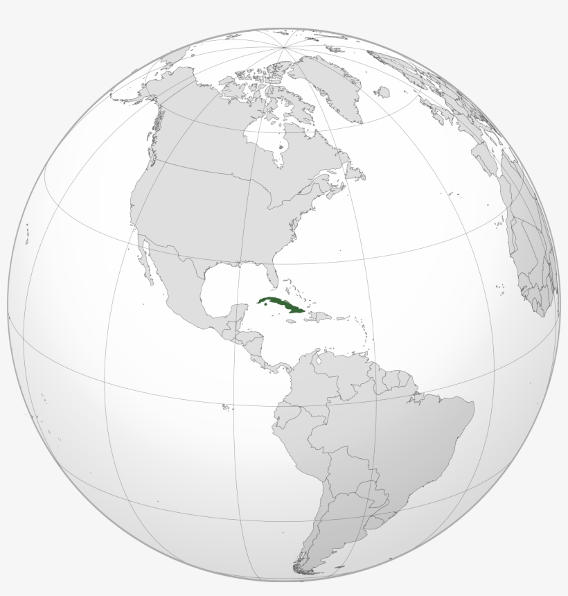 Location Of The Cuba In The World Map - Ubicacion De Cuba En El Mundo, transparent png #2707881
