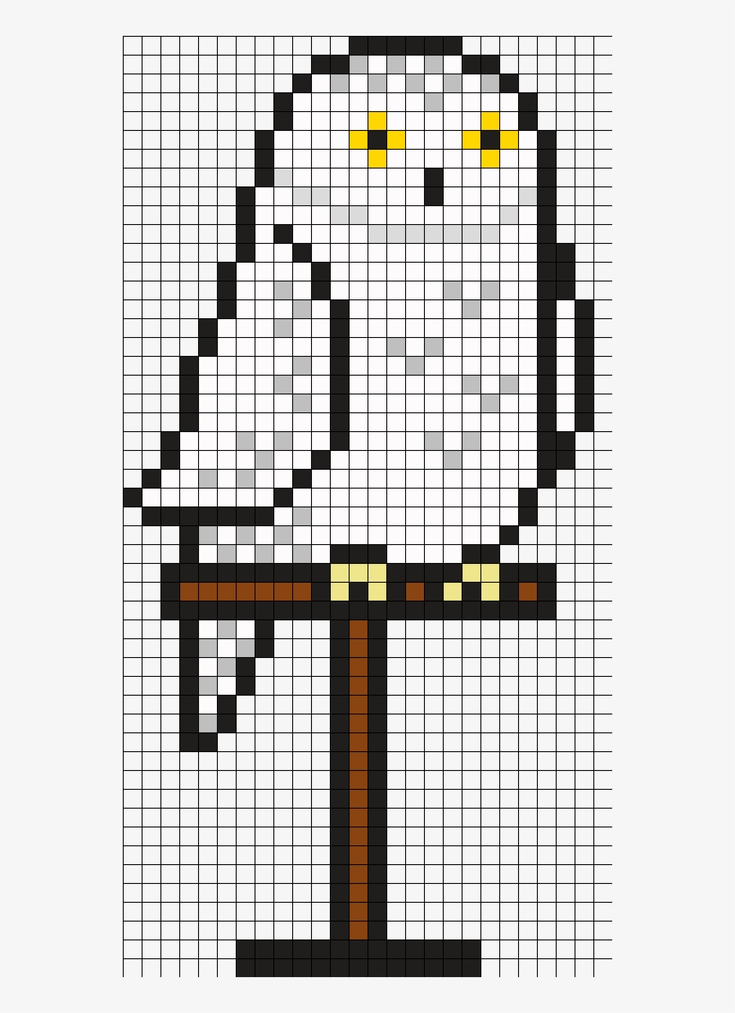 Hedwig Perler Bead Pattern Bead Sprite Minecraft Pixel Art Templates Harry Potter Free Transparent Png Download Pngkey