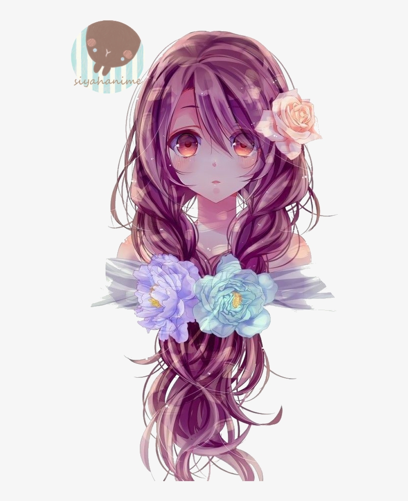 Anime Png Beautiful Anime Girl Hair Free Transparent Png Download Pngkey