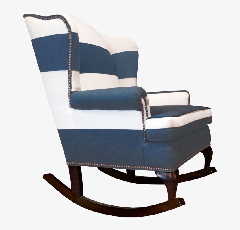 navy blue nursery rocking chair